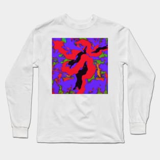 Meander red Long Sleeve T-Shirt